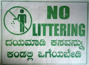 no littering