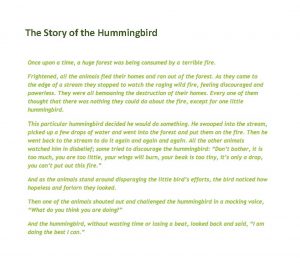 The Story of the Hummingbird 